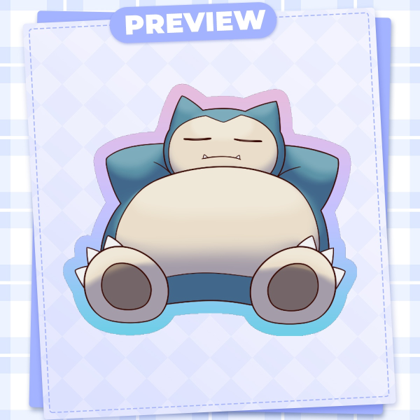 Snorlax - Pokemon Stickers