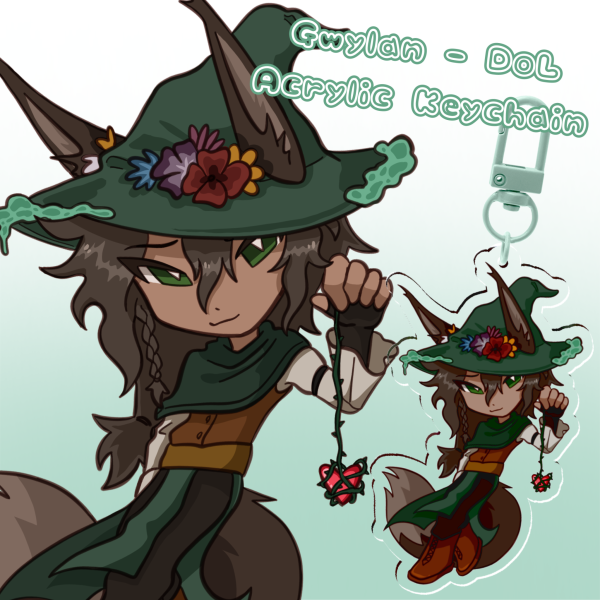 Gwylan - DoL (Degrees of Lewdity) 7cm double-sided keychain