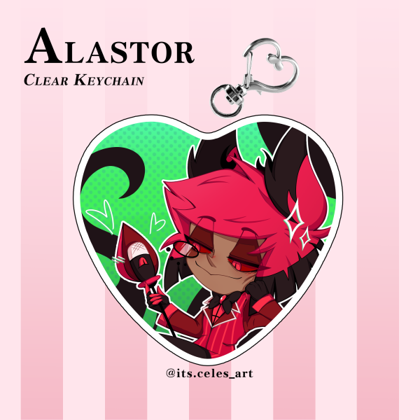 Alastor - Clear Keychain