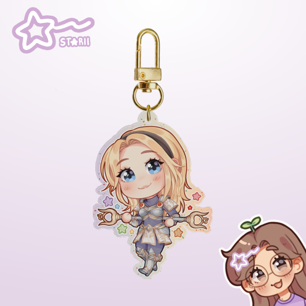 Lux ᯓ★ Glitter Acrylic Keychain