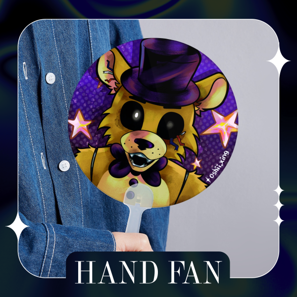 Golden Freddy - Hand Fan