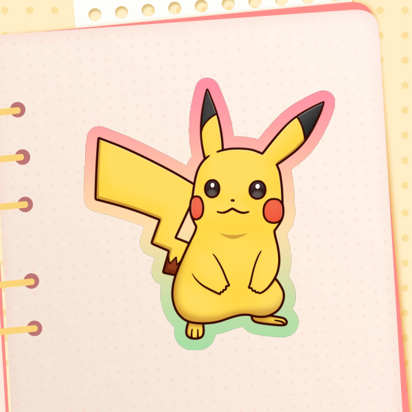 Pikachu - Pokemon Stickers