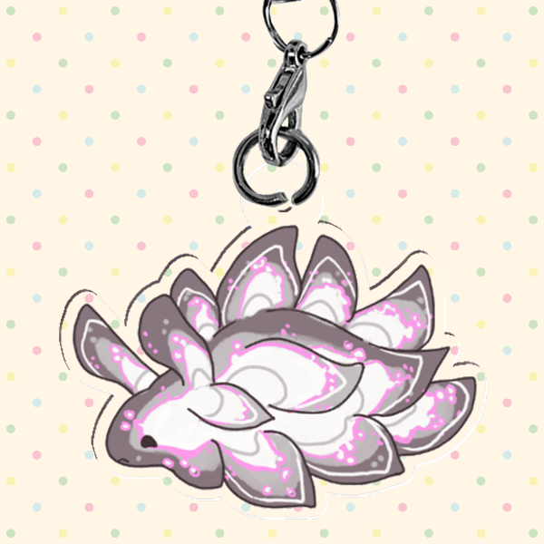 Demigirl Pride Sea Slug Phone Charm | Vibrant Nudibranches