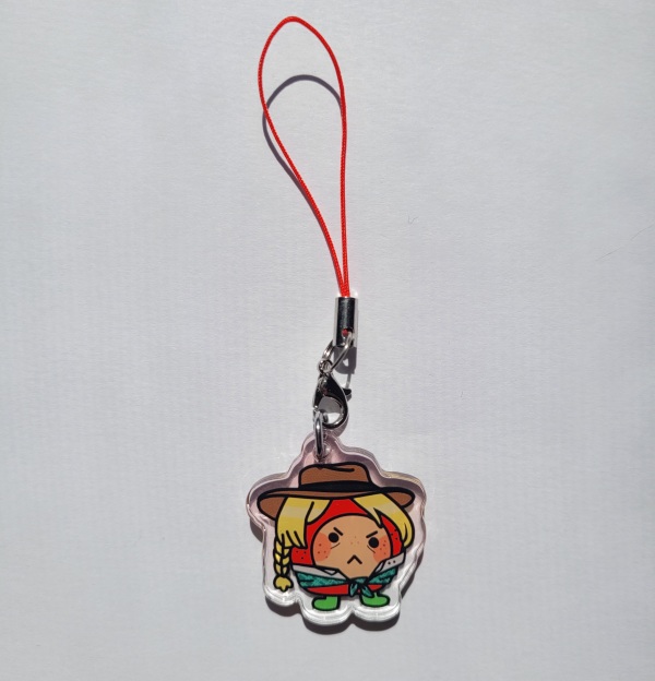 Red dead redemption 2 tamagotchi Sadie Adler keychain