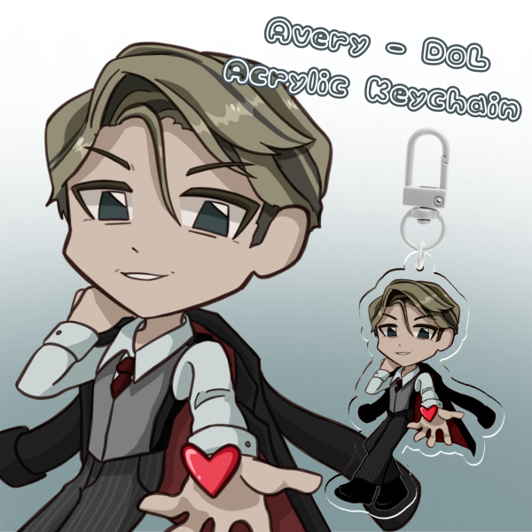 Avery (male) - DoL (Degrees of Lewdity) 6cm double-sided keychain