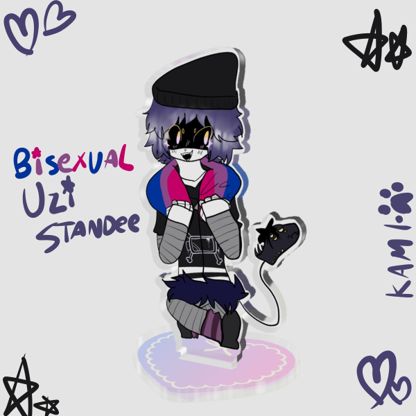 Bisexual Uzi Murder Drones Acrylic Standee ⭐