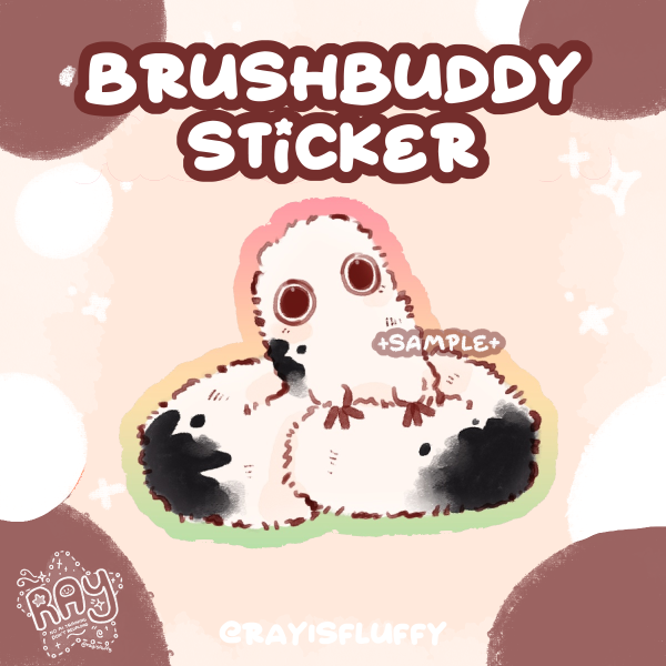Brushbuddy Soft Sticker