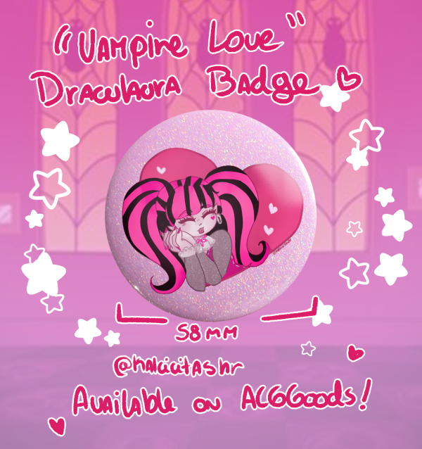 Vampire Love - Draculaura Badge