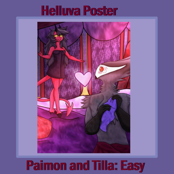 PaimonxTilla Easy-inspired poster
