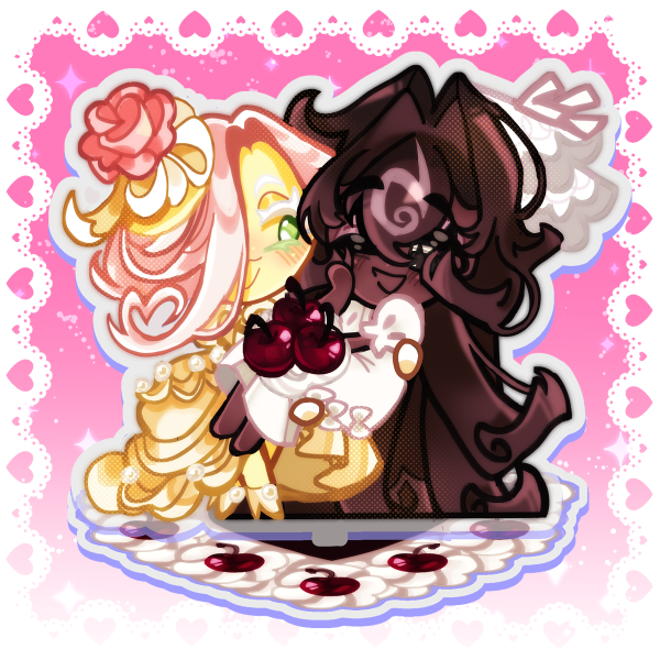Black Forest x Wedding Cake Cookie Run Kingdom Standee