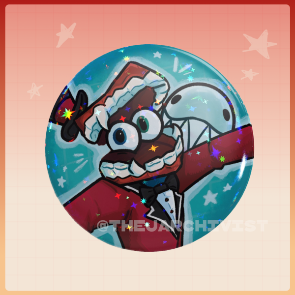 Caine Button [Holo]