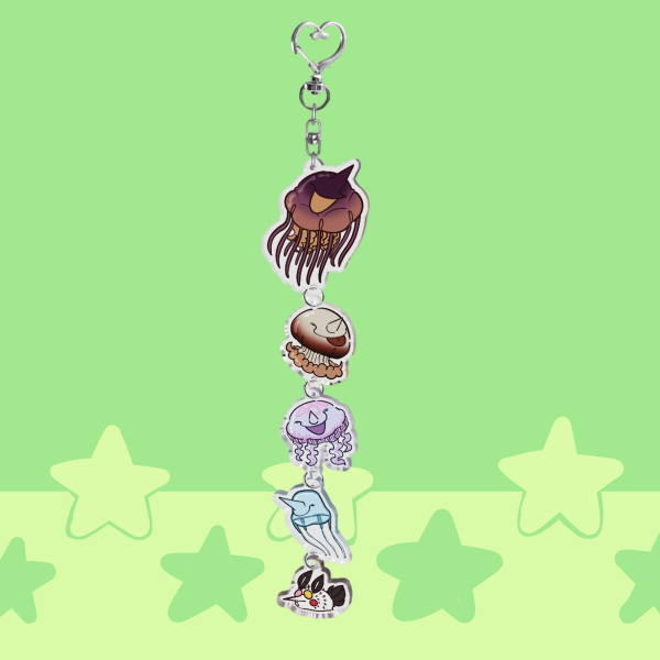 Sea Creatures Spamtenna Connection Keychain