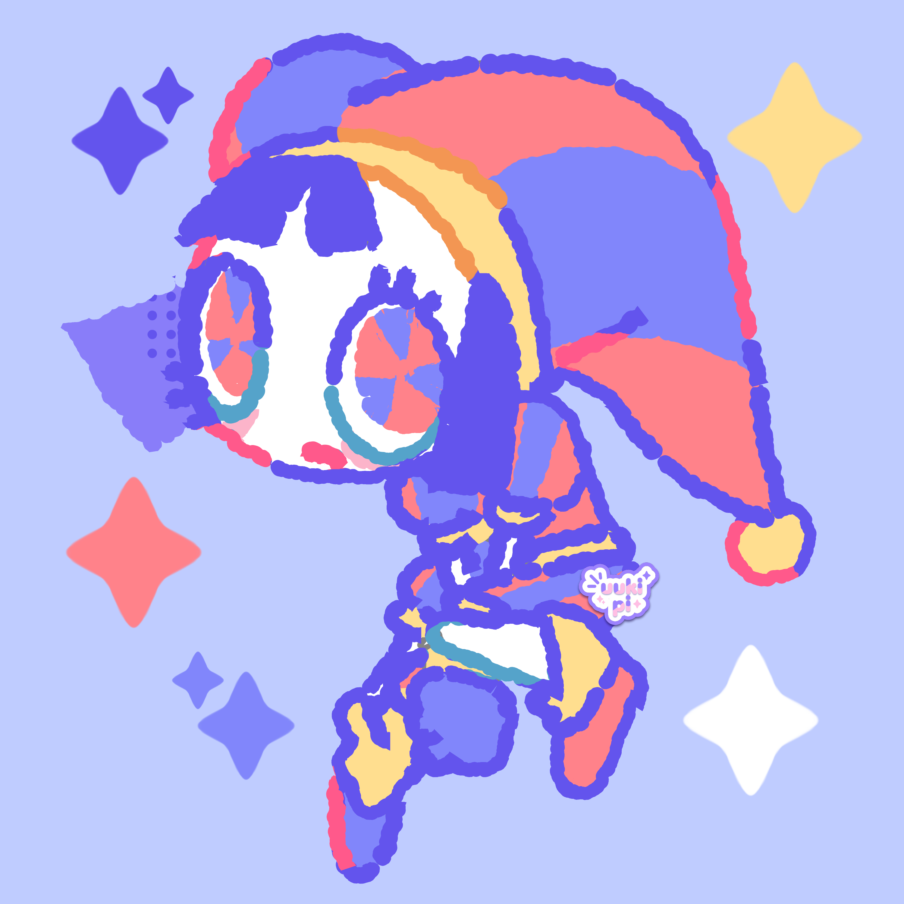 Pomni lil guy charm