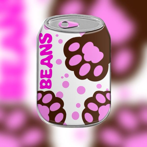 Beans Can Shape Metal Badge
