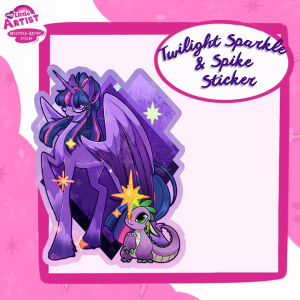 Twilight Sparkle || 3inch Holo Star Sticker || My Little Pony Collab