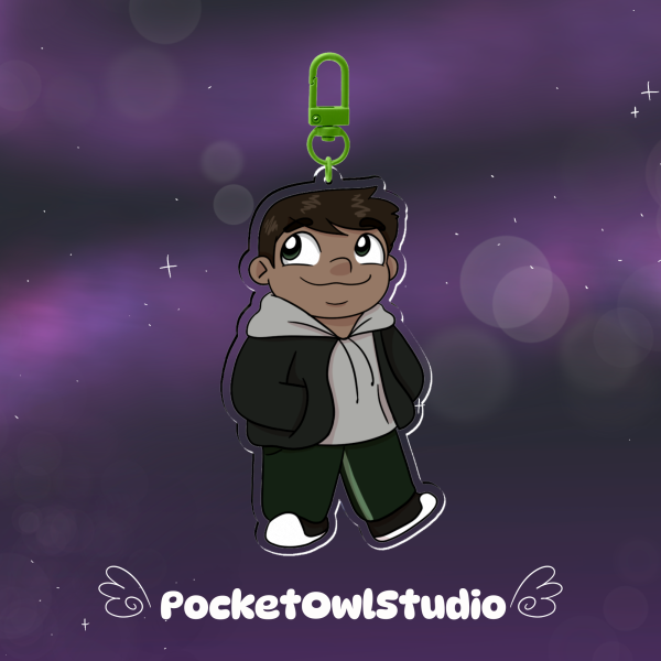 LATWC Pilot | Marco Chibi Clear Acrylic Keychains
