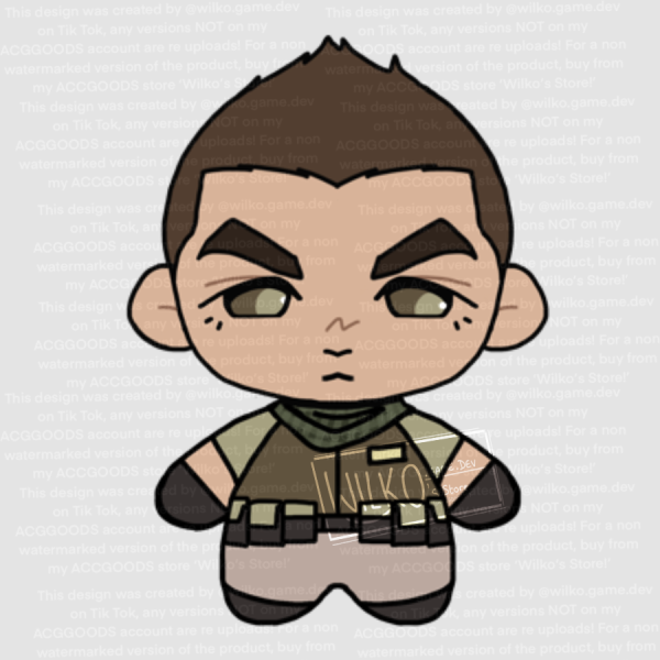 Piers Nivans Resident Evil 6 Custom Plushie!