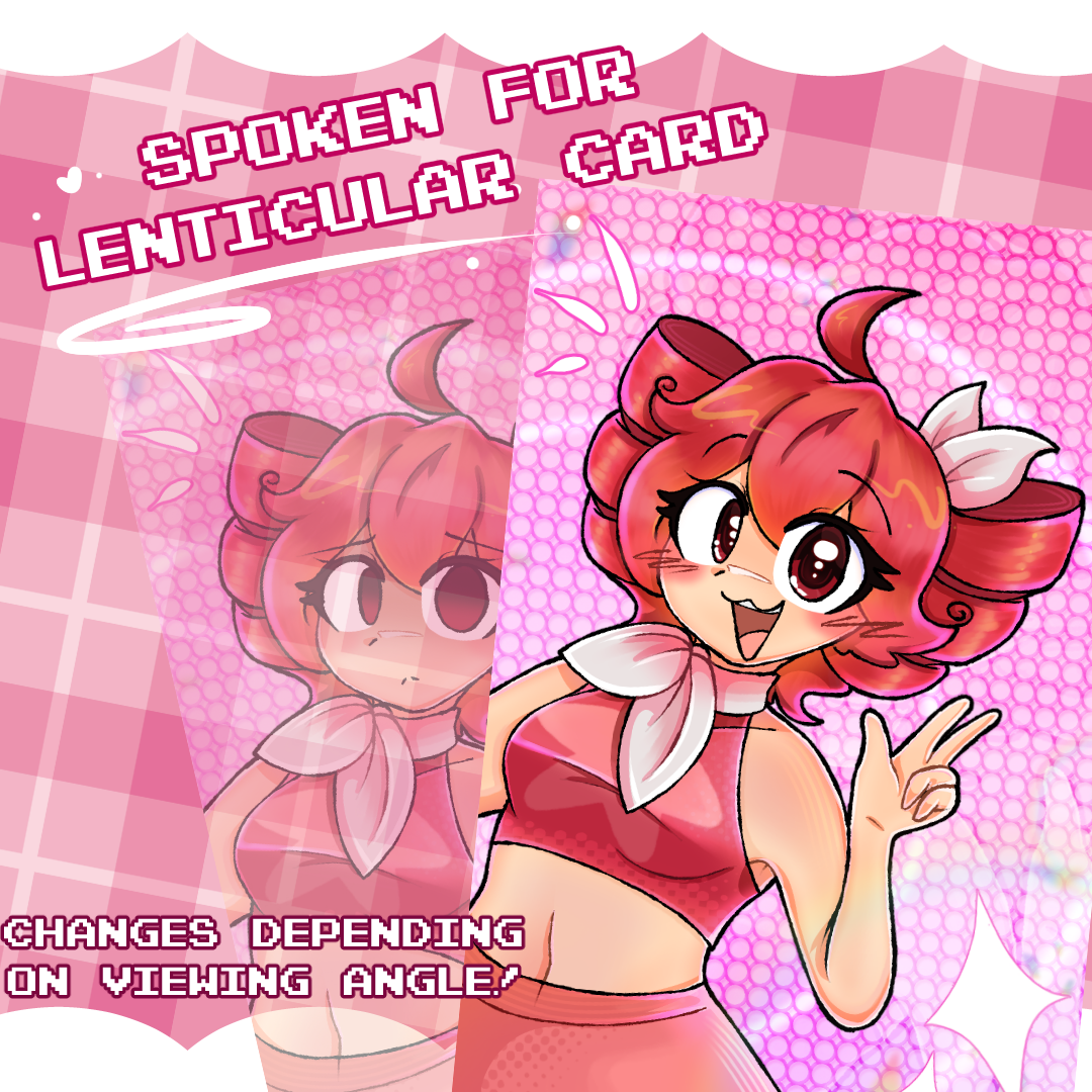 Spoken For - Kasane Teto Lenticular card || VSYNTH