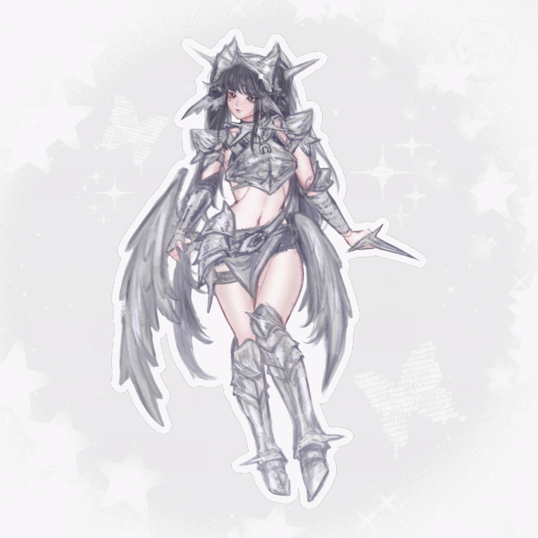 Guardian Angel (5" Sticker)