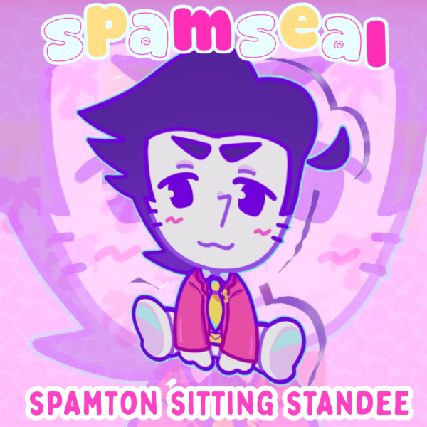 Sitting Spamton Acrylic Standees