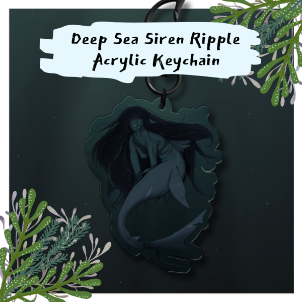 Deep Sea Siren Ripple Acrylic Keychain