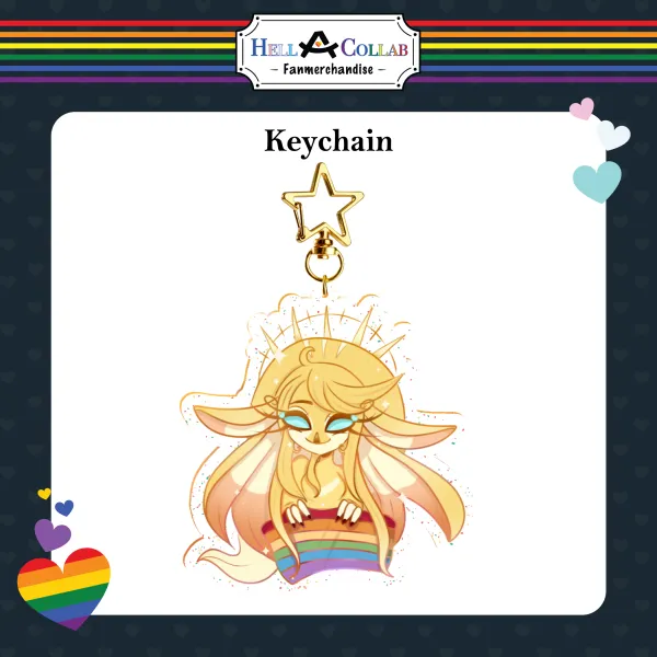 Speaker of God Keychain || Hell-a-Collab Pride Collection