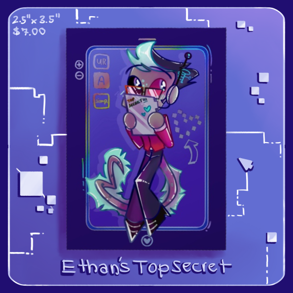 Ethan’s Top Secret || Hazbin Hotel Fan Card