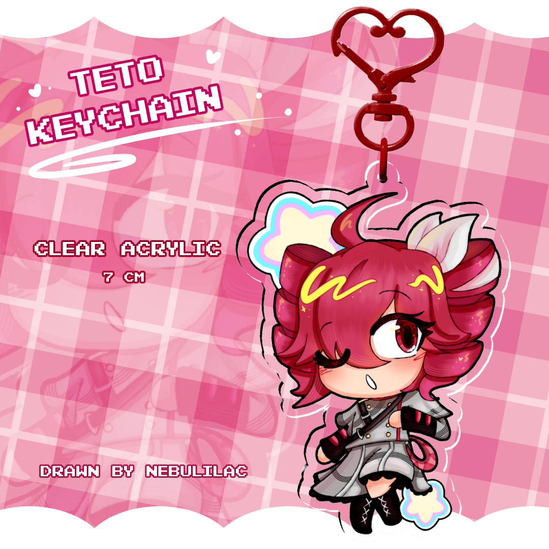 Kasane Teto Keychain || SYNTHV