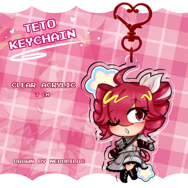 Kasane Teto Keychain || SYNTHV