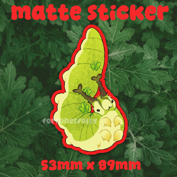 Japanese Emperor Caterpillar - Sticker