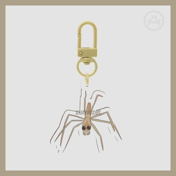 ogre faced spider keychain !
