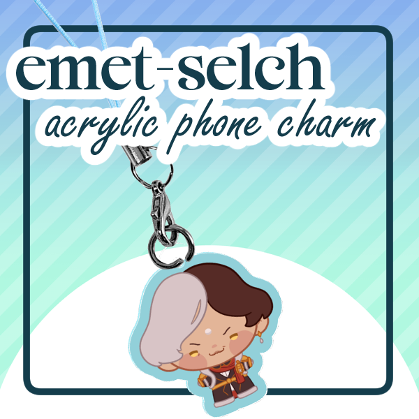 Emet-Selch Phone Charm