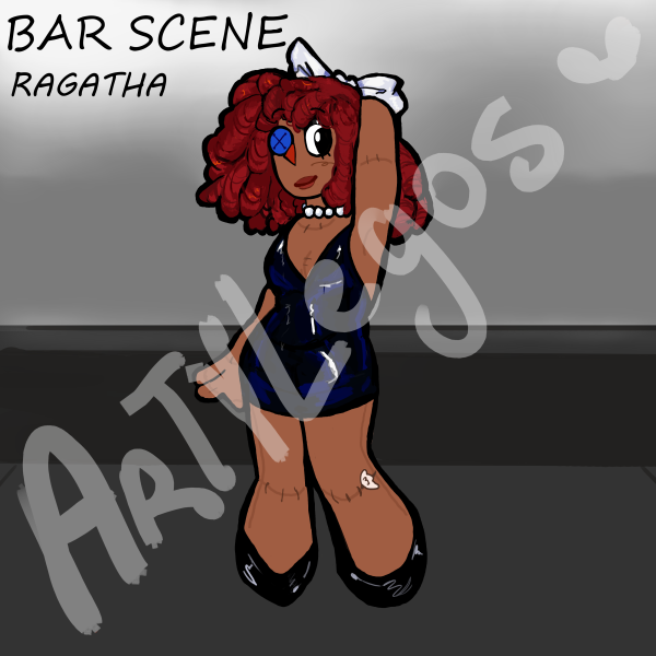 Bar Scene Ragatha Keychain