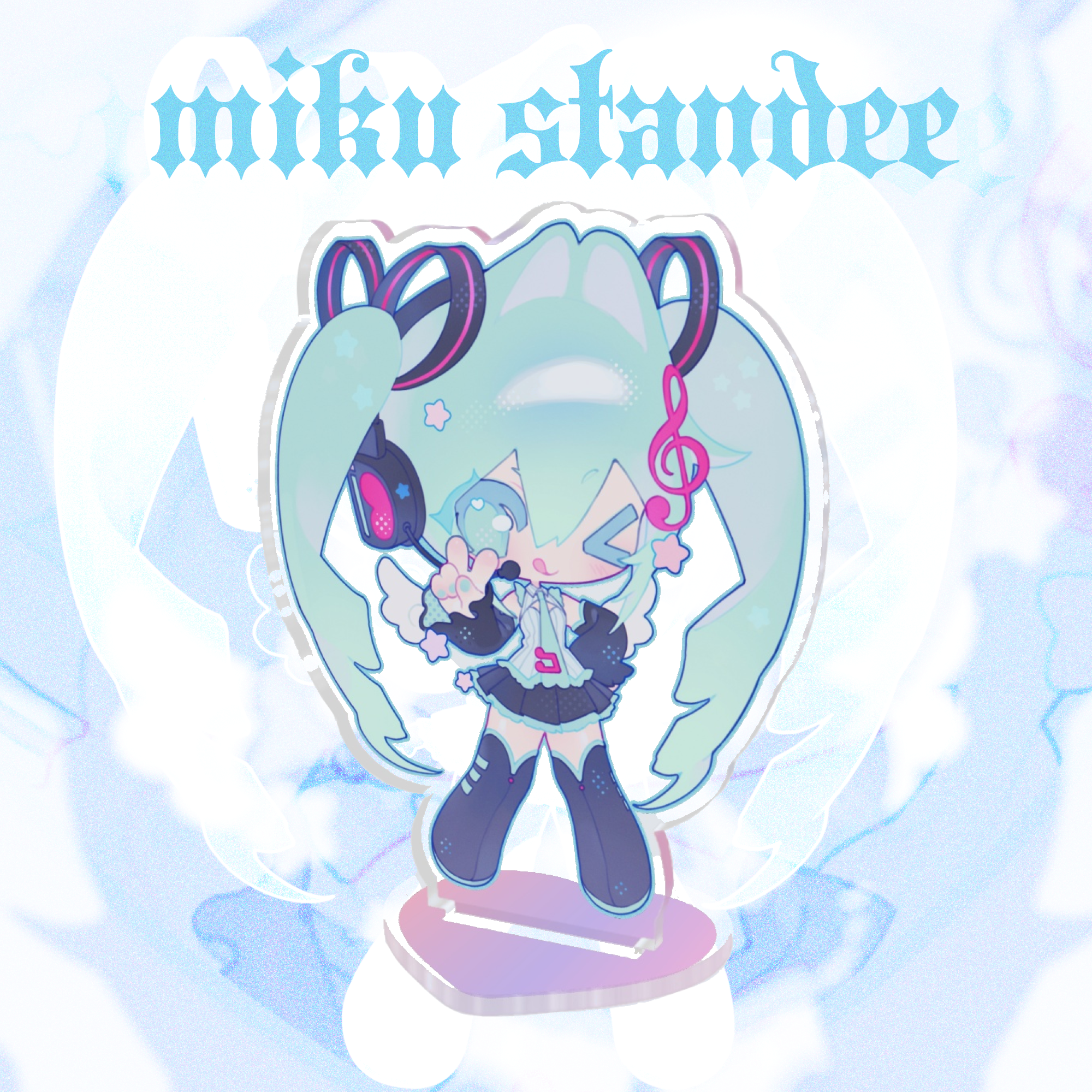 ⭑♪⊹ ࣪ ˖ Miku Heart Standee ♡