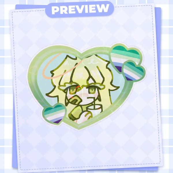 Melon - OC - MLM Heart Sticker