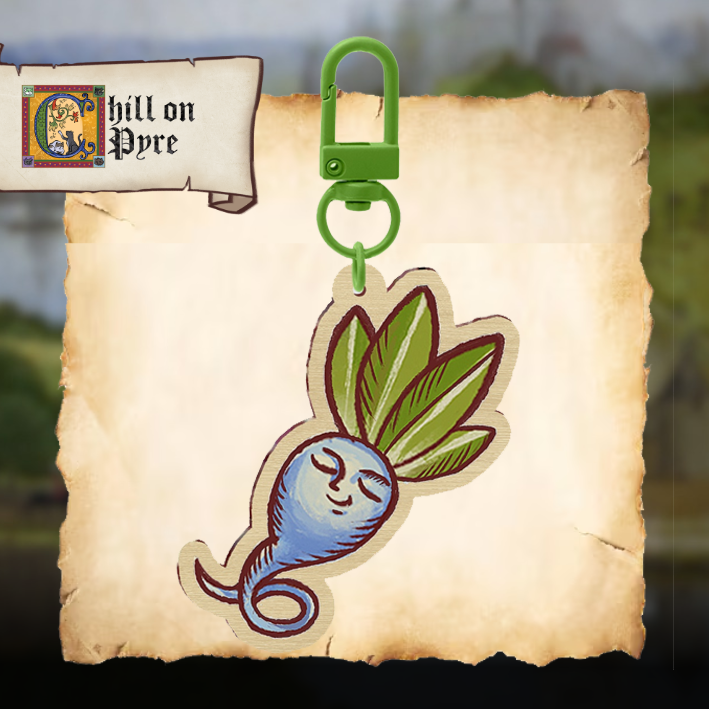 Turnip Wood Keychains