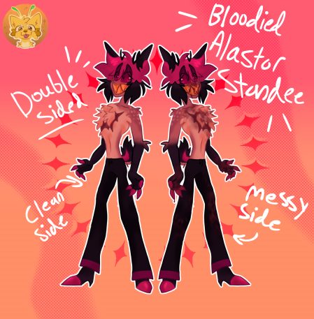 bloodied Alastor standee !!