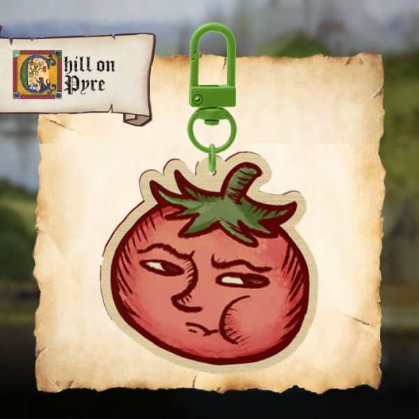 Tomato Wood Keychains