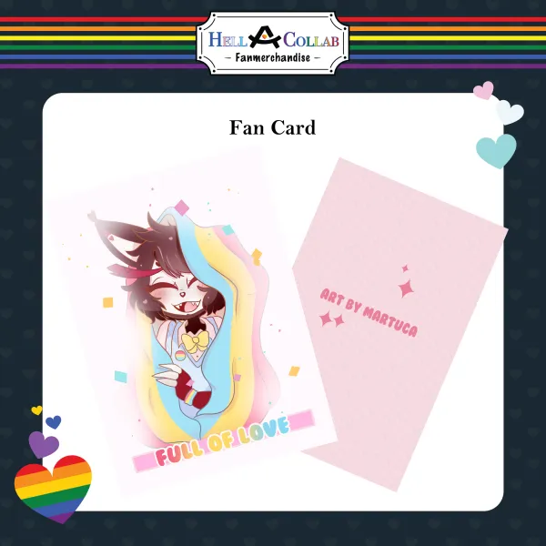 Husk Pride pearl paper fancard || Hell-a-Collab Pride Collection