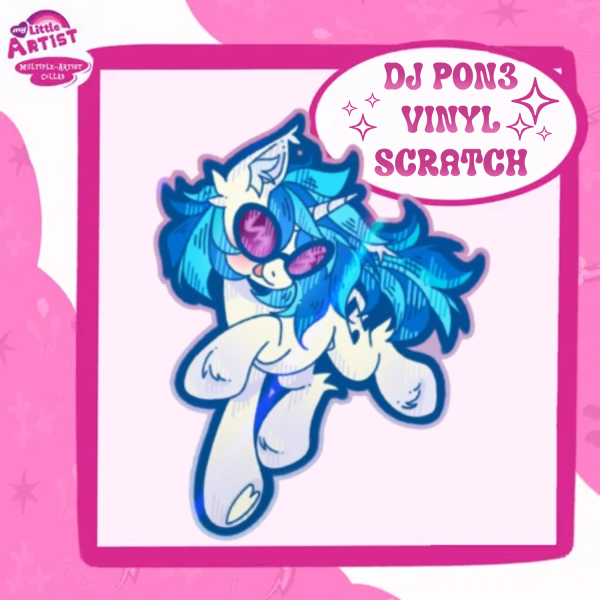 MLP - DJ PON3 Coated Sticker