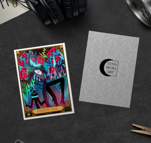 Demon Vox FANCARD Hazbin Hotel Holographic
