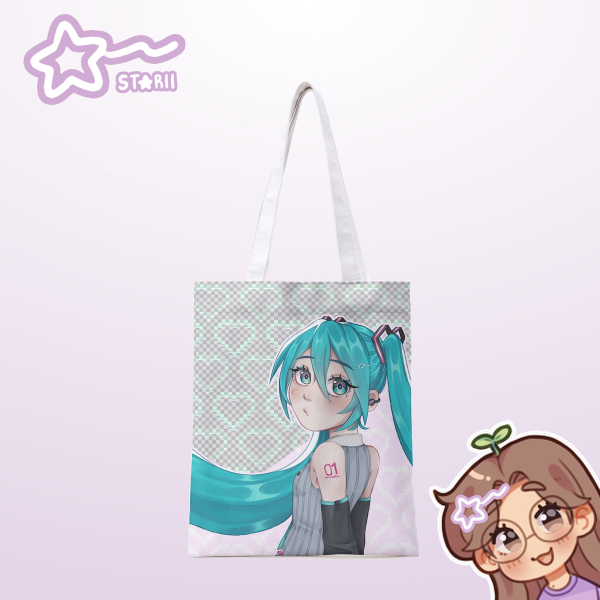 Miku v6 ᯓ★ Full-print Canvas Tote Bag