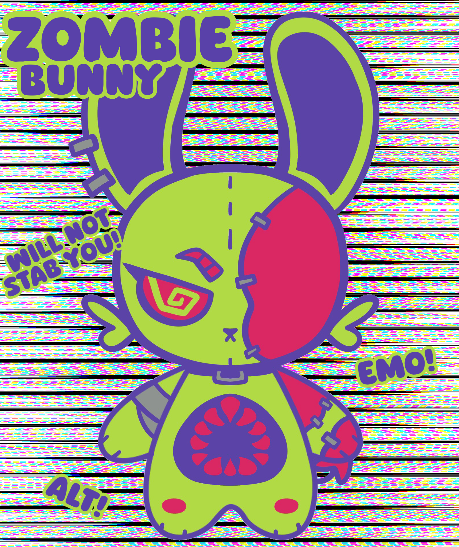 Zombie Bunny Plushie by ArtsyDanners - ACGGOODS