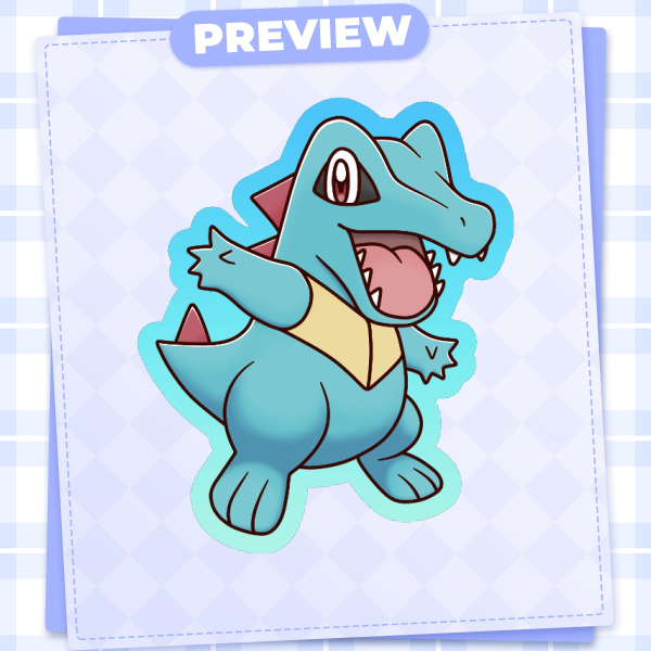 Totodile - Pokemon Stickers