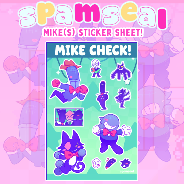 Mike(s)!!! Stickers Sheet