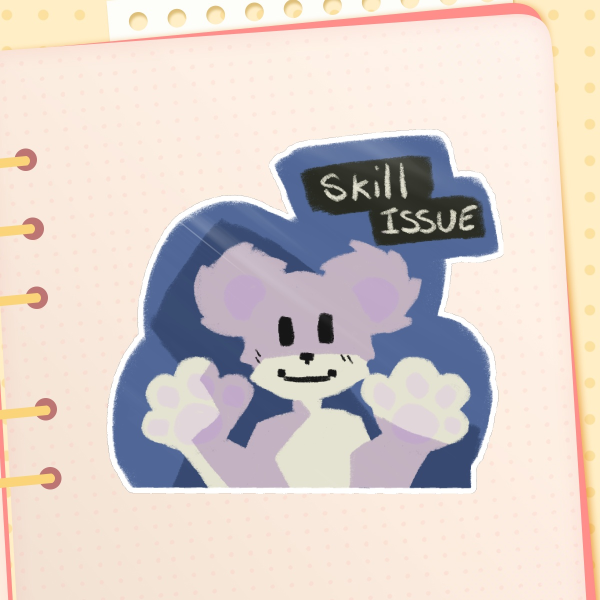 Cucurucho Skill Issue Sticker