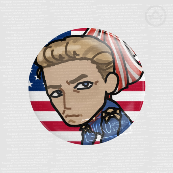 Homelander The Boys Chibi Round Badge (GLOSS)