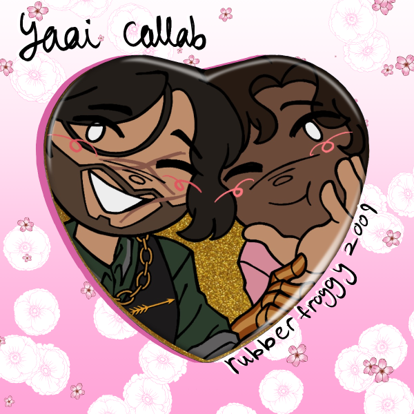 PMoon OC - Lupin x Robin Gold Heart Badge