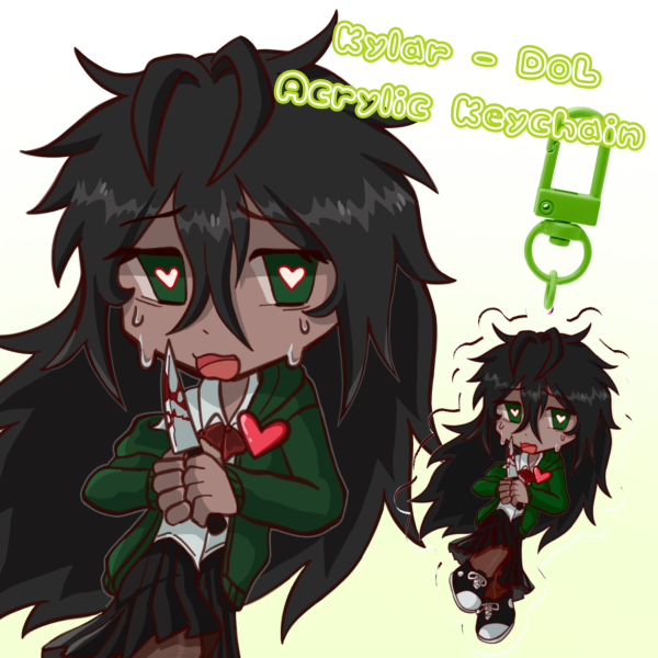 Kylar (female) - DoL (Degrees of Lewdity) 6cm double-sided keychain