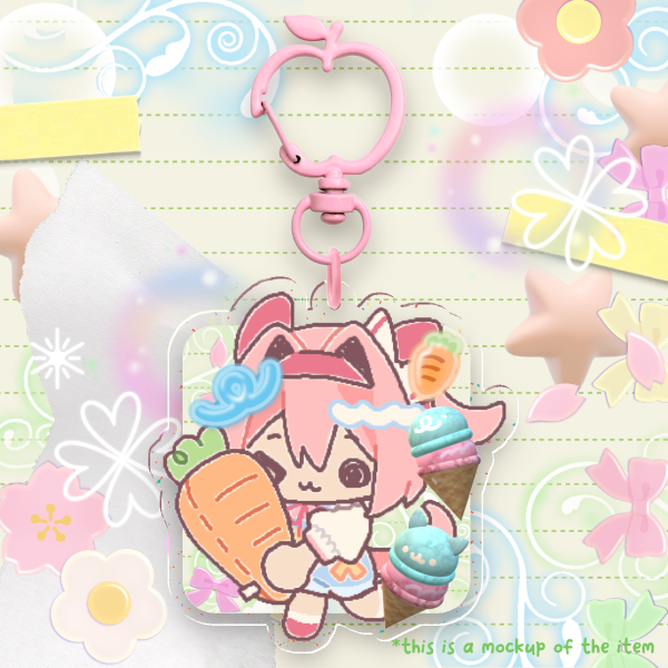 Umamusume | Haru Urara (Casual) Glitter Keychain